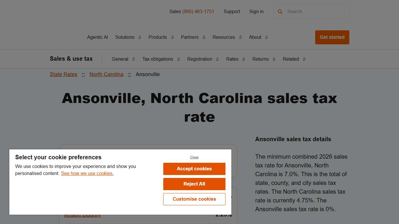 2026 Ansonville, North Carolina Sales Tax Calculator & Rate – Avalara